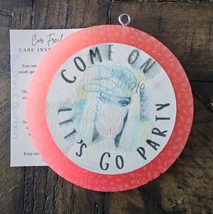 "Come On Barbie Let's Go Party" Pink Car Freshie